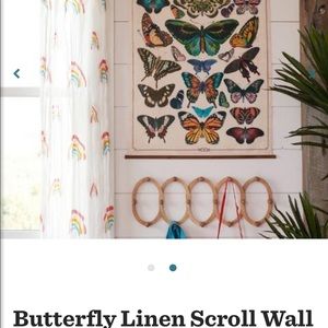 Cost plus world market  Linen scroll Butterfly 🦋 wall hanging